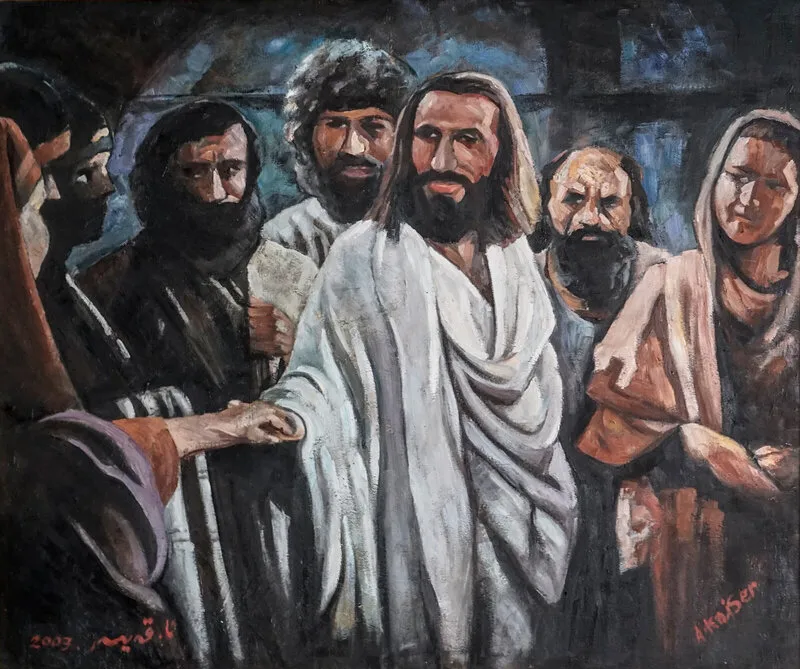 Oljemålning Se, Jag Lever! av Kaiser A ÖzHun