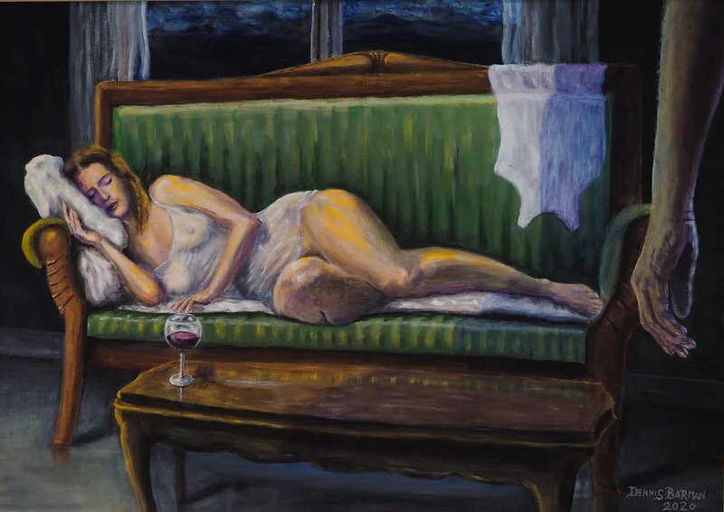 Akrylmålning Longing av Dennis Barman