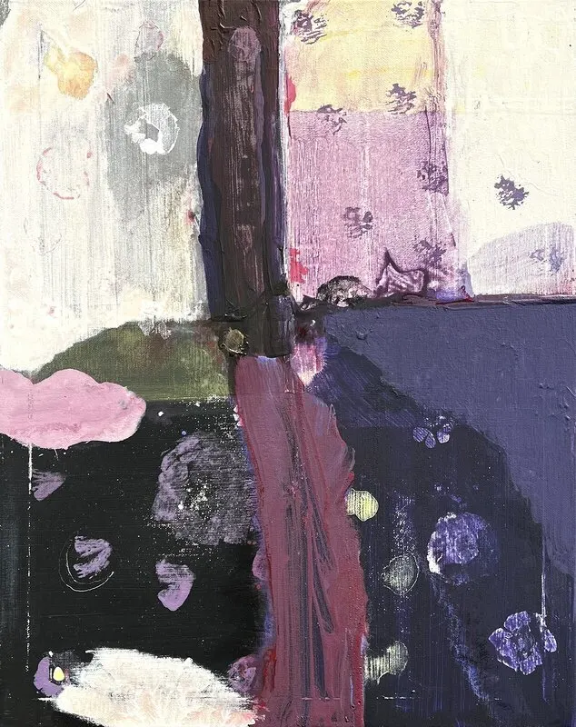 Akrylmålning Geiko by the lake av Thomas Håkansson