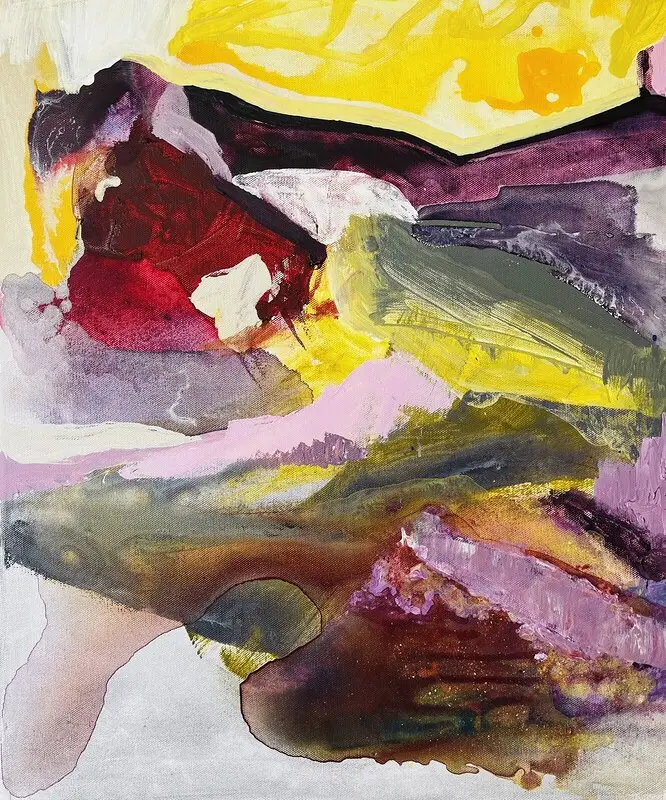 Akrylmålning Sapmi - The awakening dragon av Thomas Håkansson