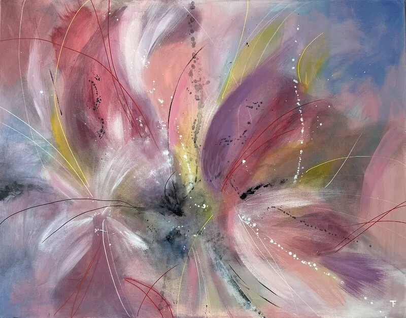 Akrylmålning Pastel dream av Tina Fornbrandt