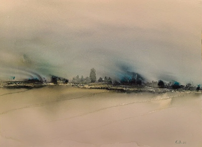 Akvarell Landskap No 129 av Krister Björklund