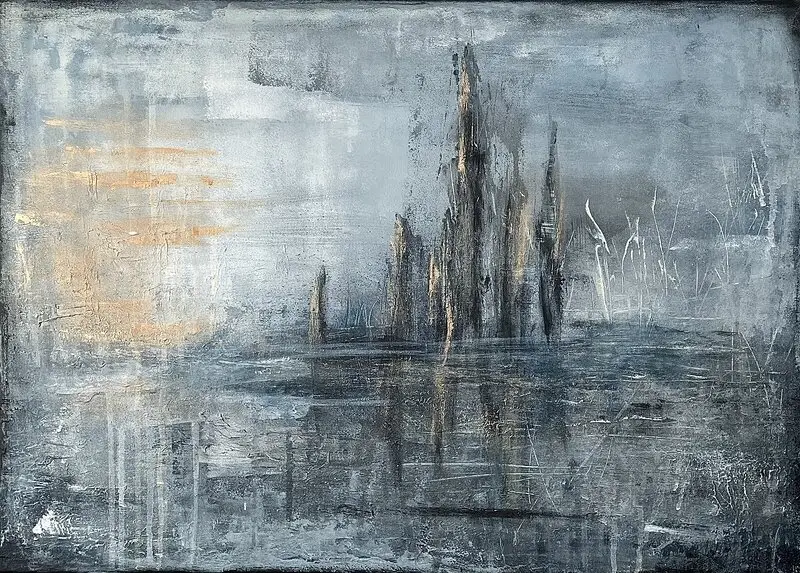 Akrylmålning Efter stormen av Ebba Jörgensen