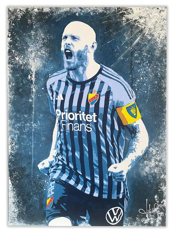 Akrylmålning Magnus Eriksson, Djurgården av Joachim Ljungh Stenström