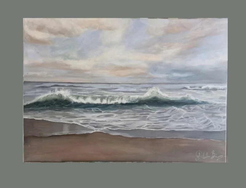 Akrylmålning SÅLD. Mellan himmel och hav av Natalie Bjurling