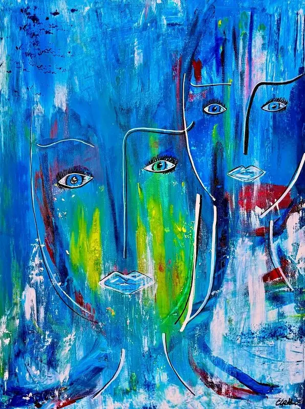 Akvarell Under The Surface av Elin Petersson