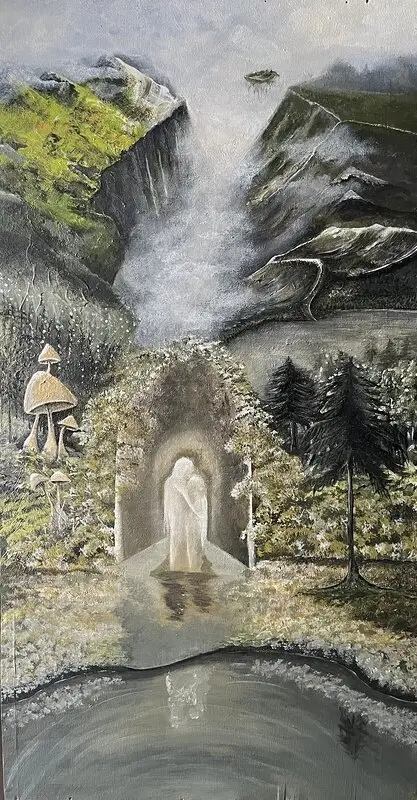 Akrylmålning Bara i drömmar av Jennie Werngren