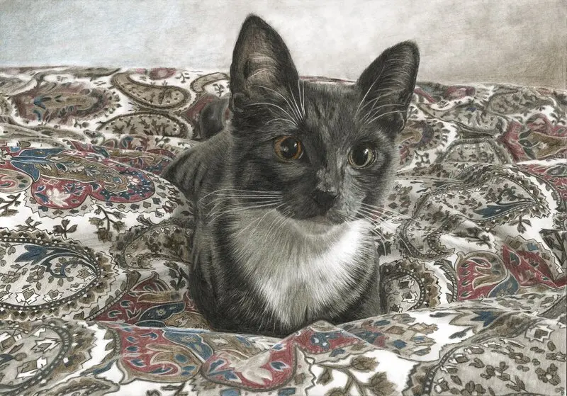 Lizzie på sängen av Anders Haglund