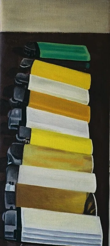 Oljemålning Tändare, olika färger av Johan Wanglert