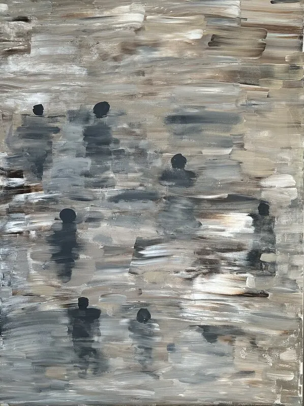 Akrylmålning På väg av Linda Thörnblom