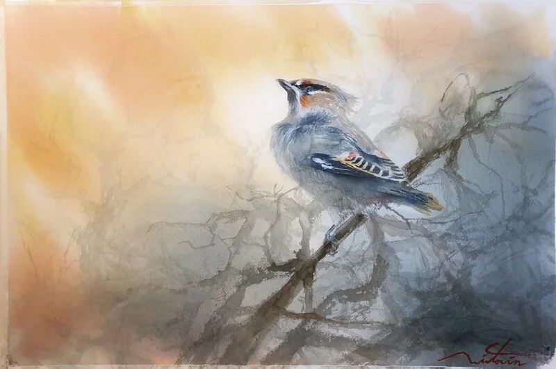 Akvarell av Joakim Wictorin