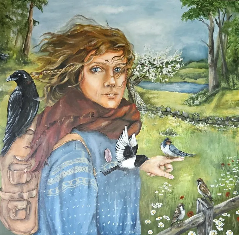 Akrylmålning NATUR-lig av Emma Karlsson
