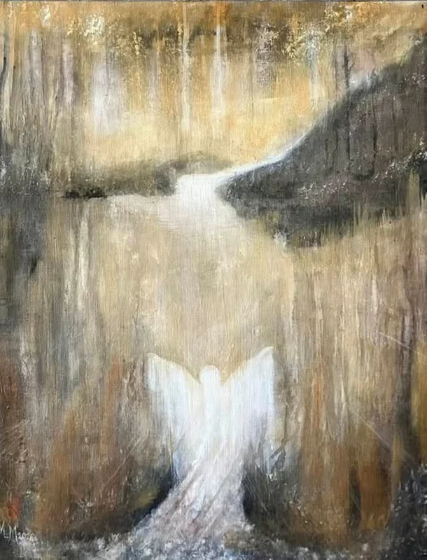 Akrylmålning Seeking the light av Marilyn Miller