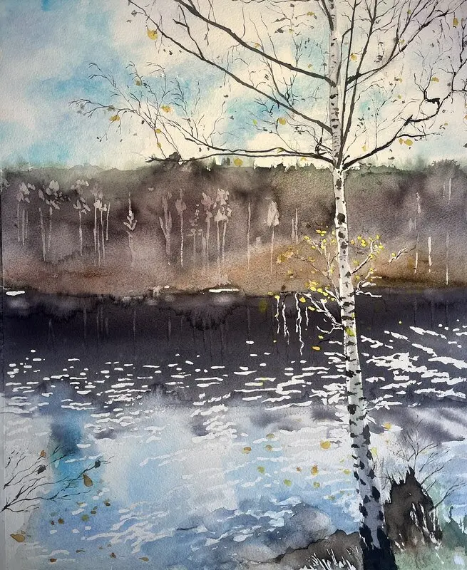 Akvarell Lisa för själen av Åsa Köhler