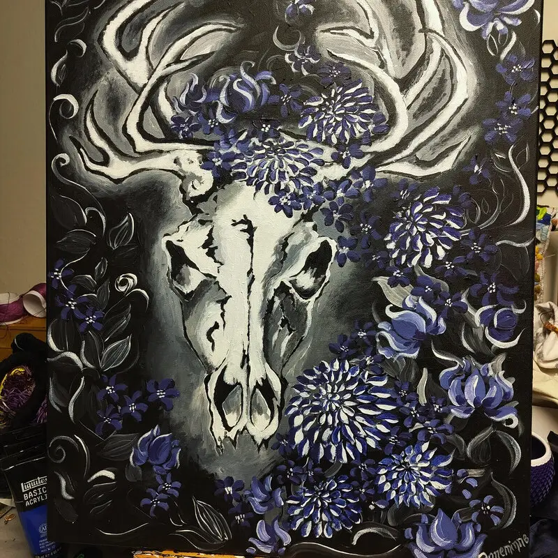 Akrylmålning av Sofie Ludvigsson