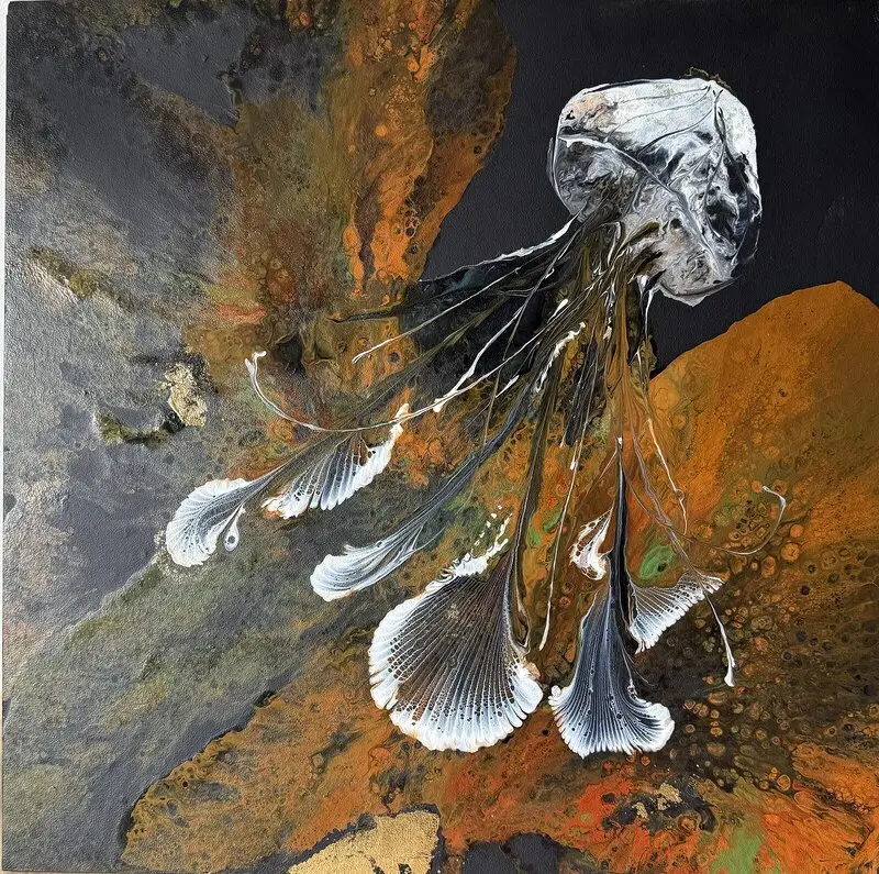 Akrylmålning Jellyqueen av Anette Jersmyr