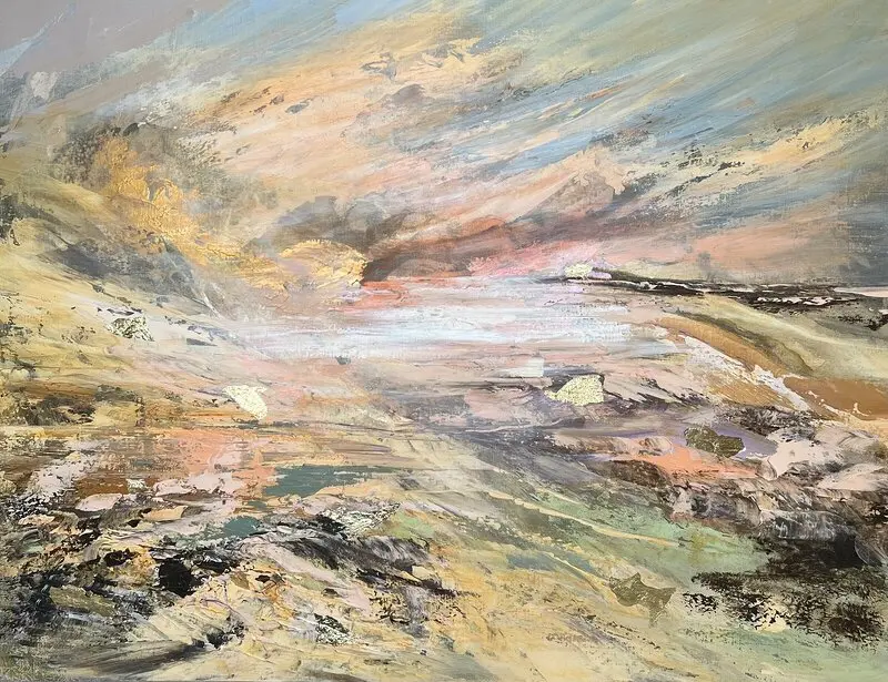 Akrylmålning Kingdom of the winds av Anne-lee Andersson