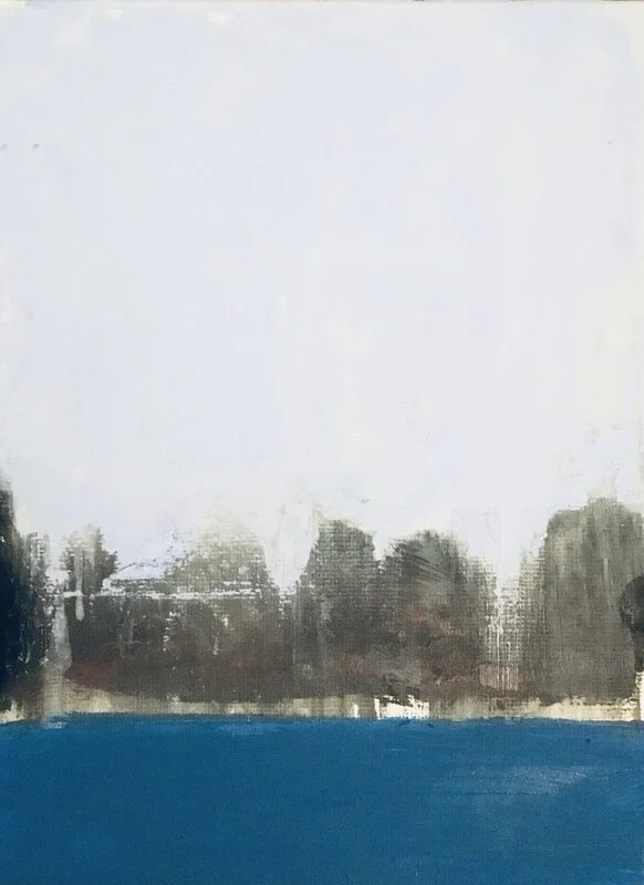 Oljemålning Regn av Christina Forsström