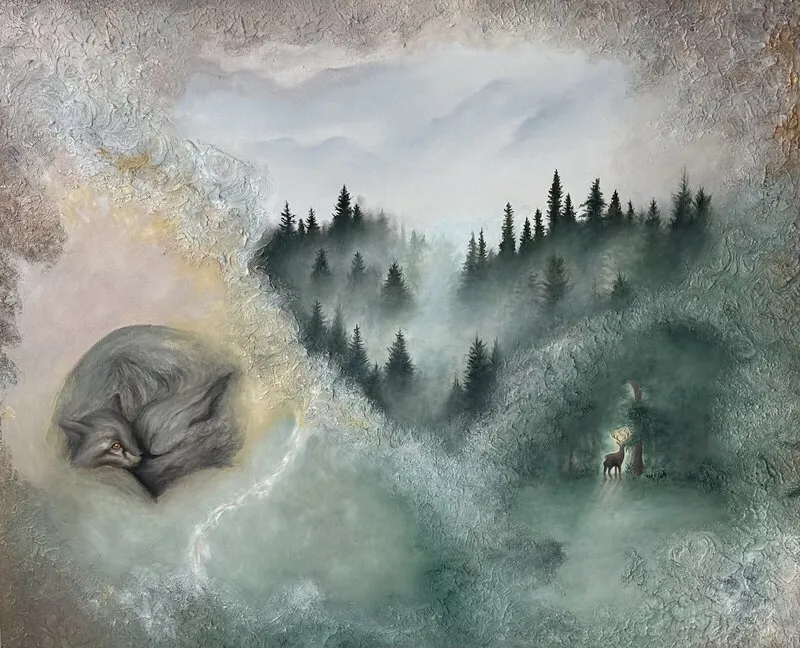 Oljemålning Path Of Serenity av Pia Brevenskär