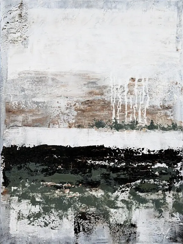 Akrylmålning Havslägntan av Cécile Hansson