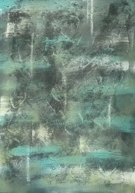 Akrylmålning Turquoise dream av Marita Styrlander