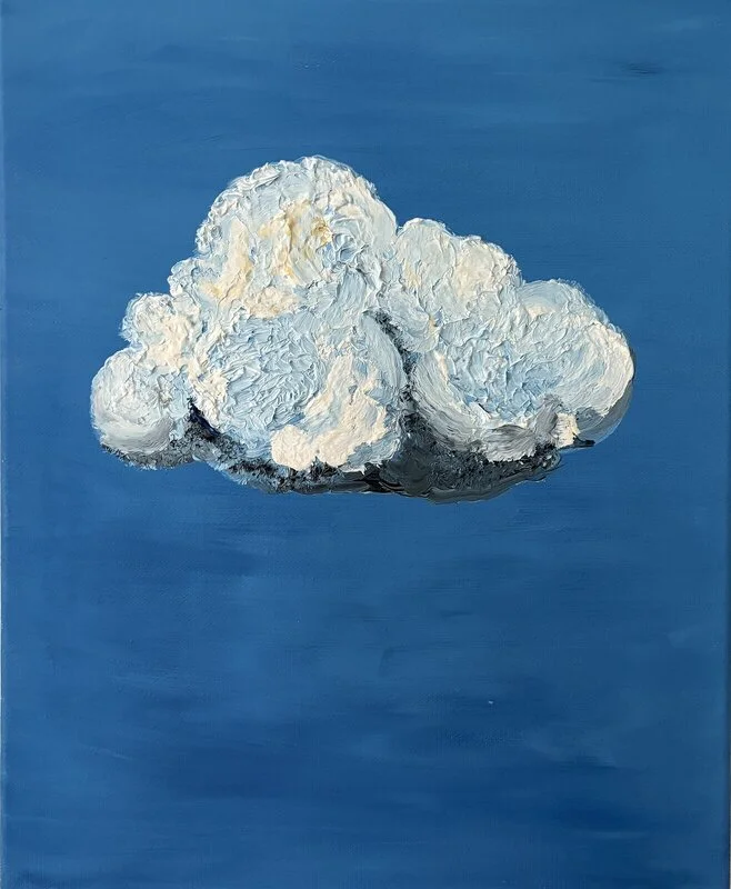 Oljemålning Ett moln av Marjan Ghanbari