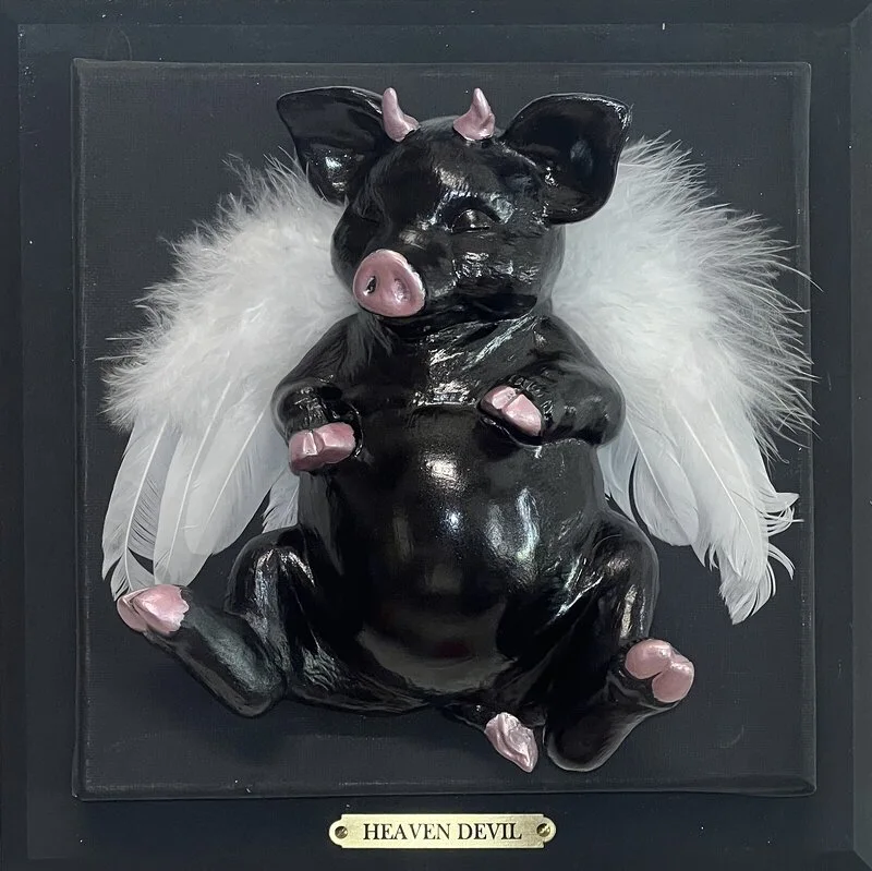 Skulptur HeavenDevil av Monique Rydberg