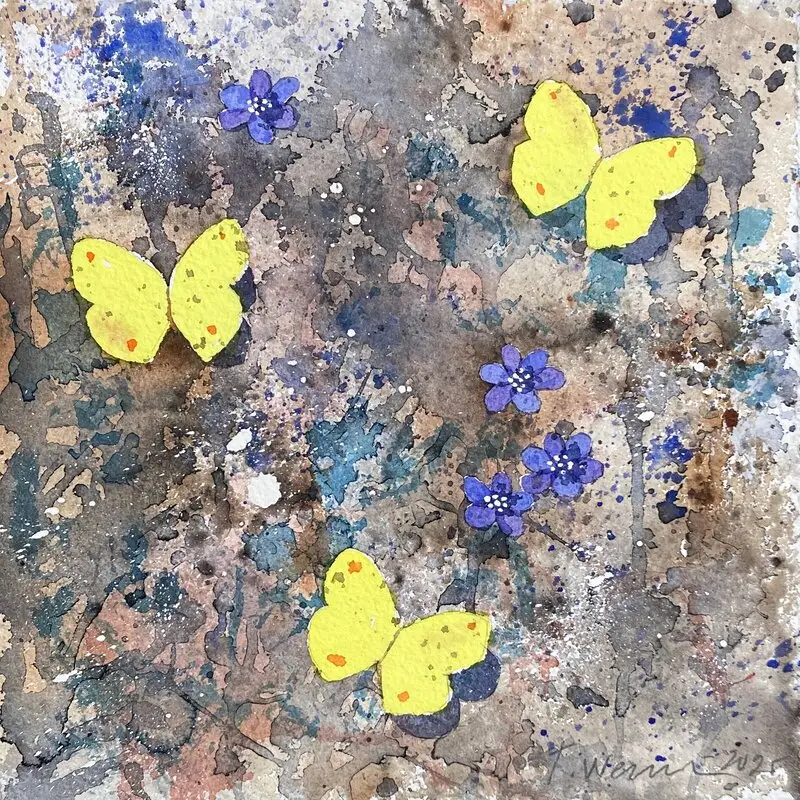 Akvarell Vårbild 5 av Tord Wennerblom