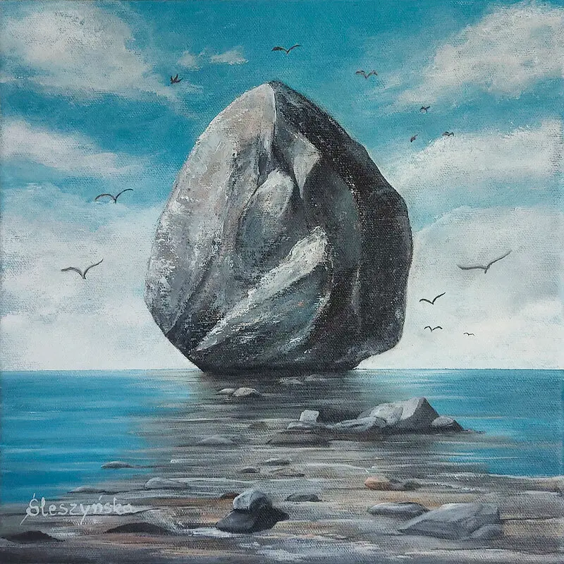 Akrylmålning Visions of Inner Peace av Marlena Sleszynska