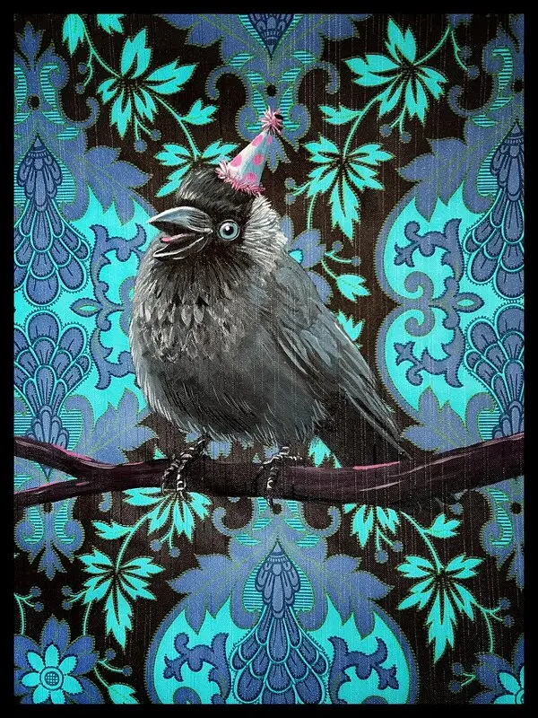 Akrylmålning Lets paaaaaarty! av Ola Art