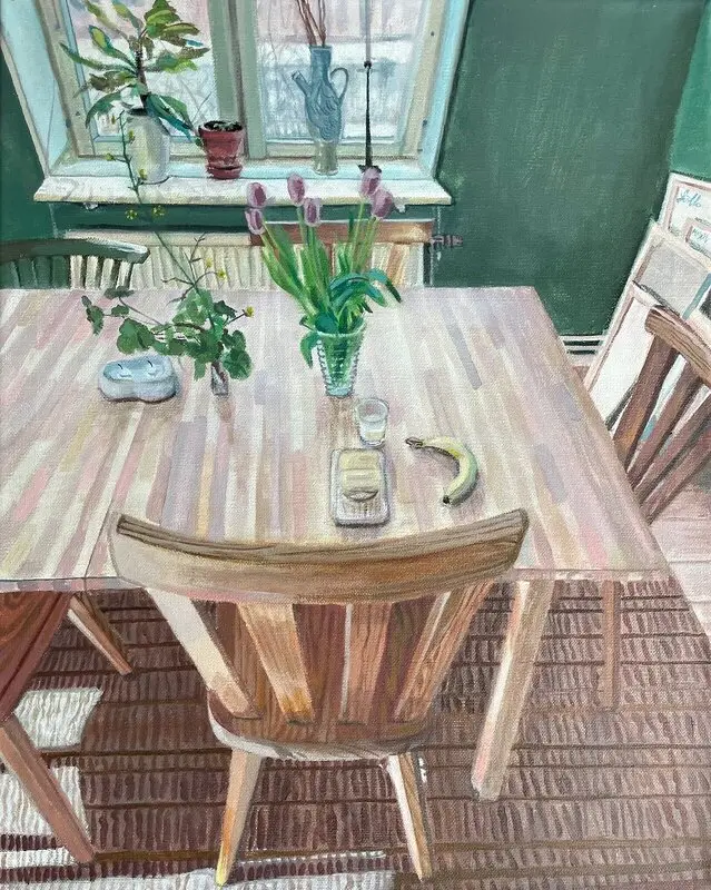 Akrylmålning Mellis av Christopher Scott