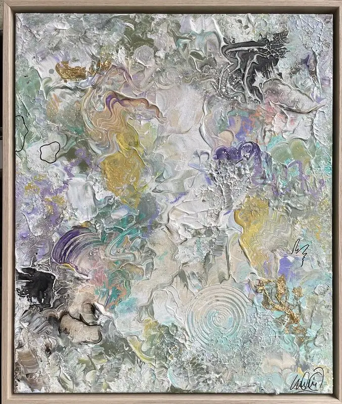 Whirl - with an oak frame av Evelina Imse Studios Hedberg