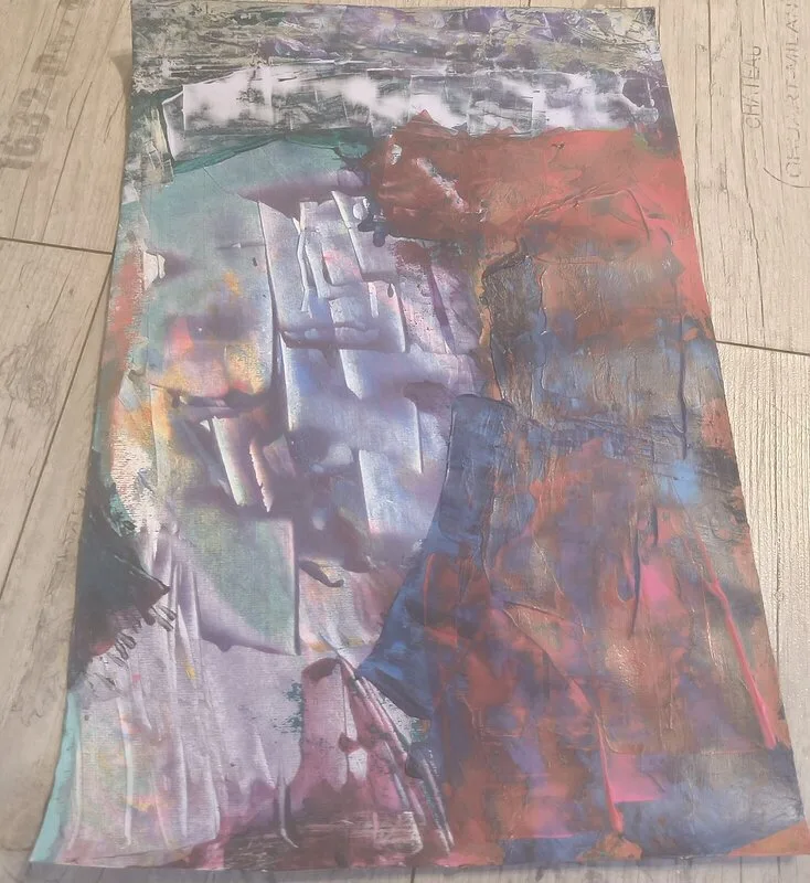 Akrylmålning Skeppet av Sabina Johansson