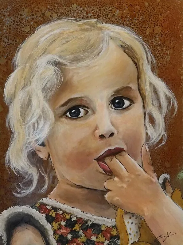 Akrylmålning Mitt allt av Emma Lindgren