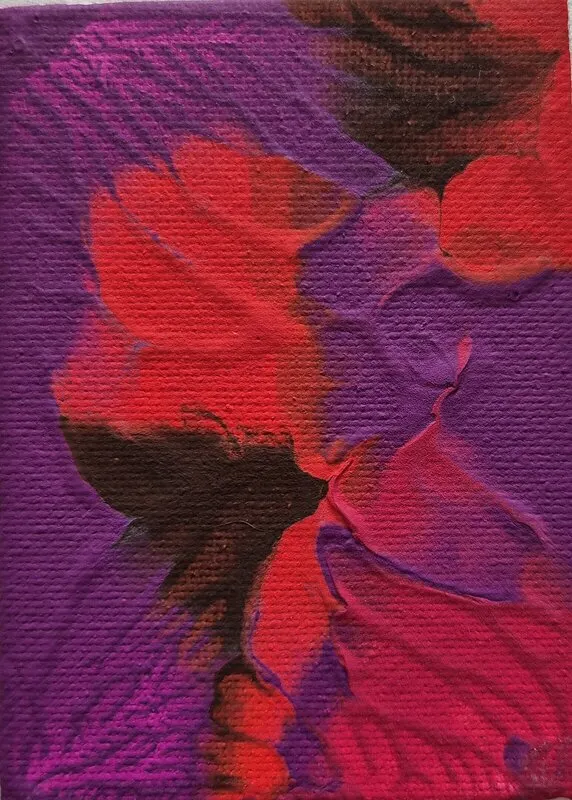 Akrylmålning In vein av Ronja Stenbäck