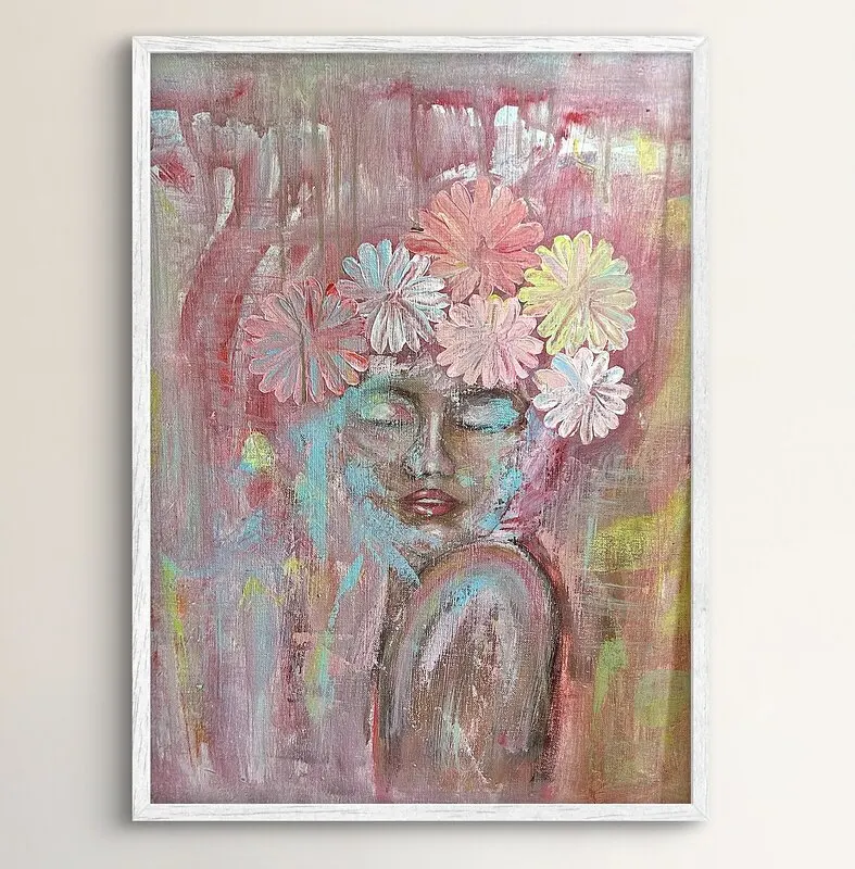 Akrylmålning Summer sparkle av Frida Eckert