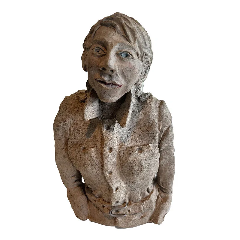 Skulptur Racerförare 30 -talet Nr1 av Martina Trygg