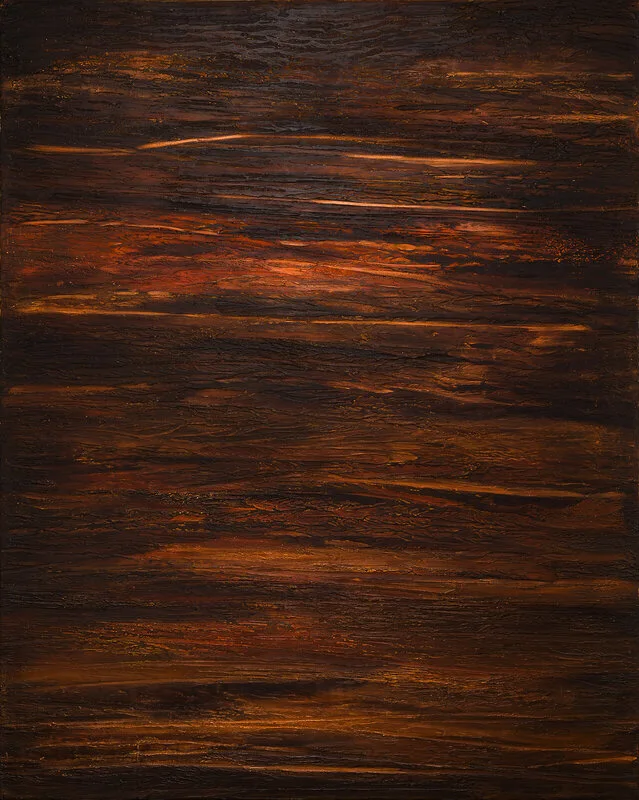 Akrylmålning Amber Stripes av Susanna Hojas