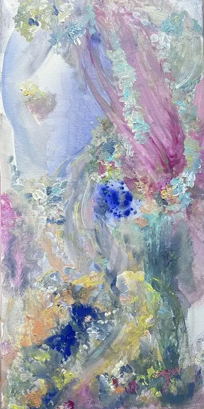 Akrylmålning Midsommardag av Anitas Art/Anita Nyberg