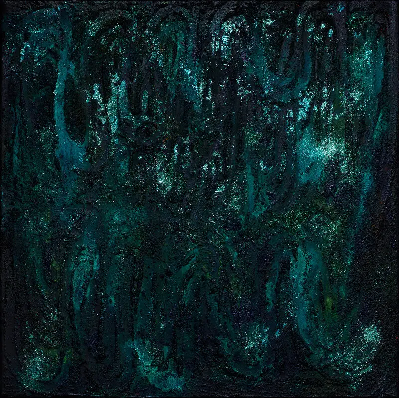 Akrylmålning Midnight Flow av Susanna Hojas