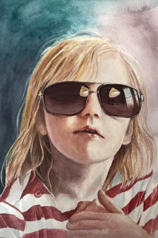 Akvarell Liv av Sara Bennett