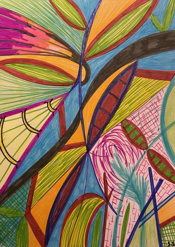 Colorful inferno av Sabina Sandberg