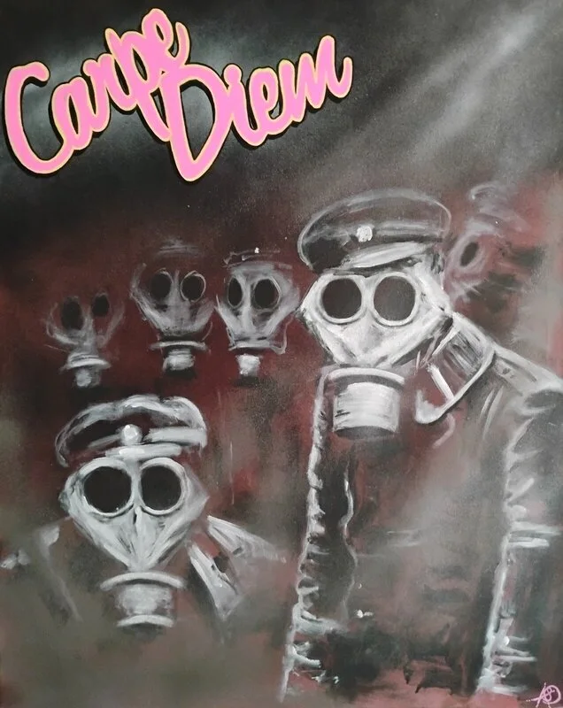 Akrylmålning Lördagkväll av Anders Danielsson