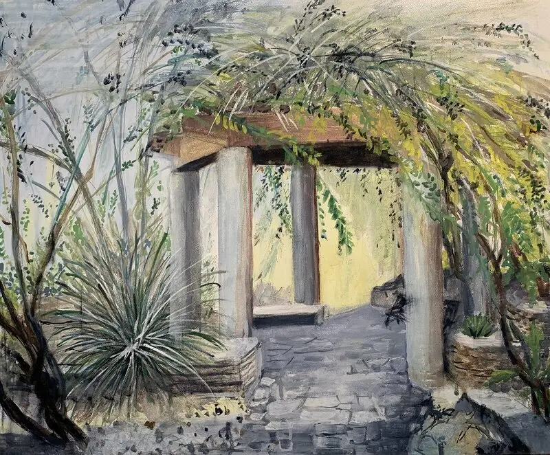 Desert Spring Zoo pergola Palm Springs av Carlyle Minnaar