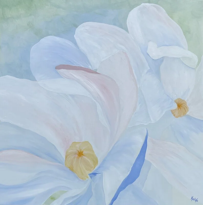 Oljemålning Magnolia av Madeleine Westin