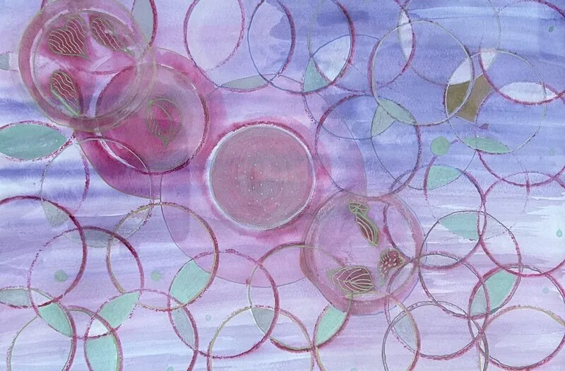 Akvarell Våra energisystem av Christina Jonsson