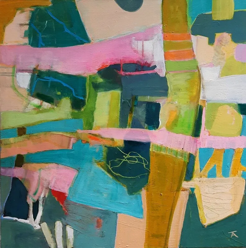 Akrylmålning Mjukt vaggad av Annette Theodoridis