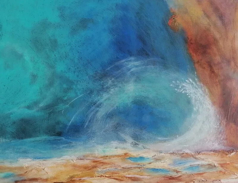 Akrylmålning Moor Mesa av Camilla Widen