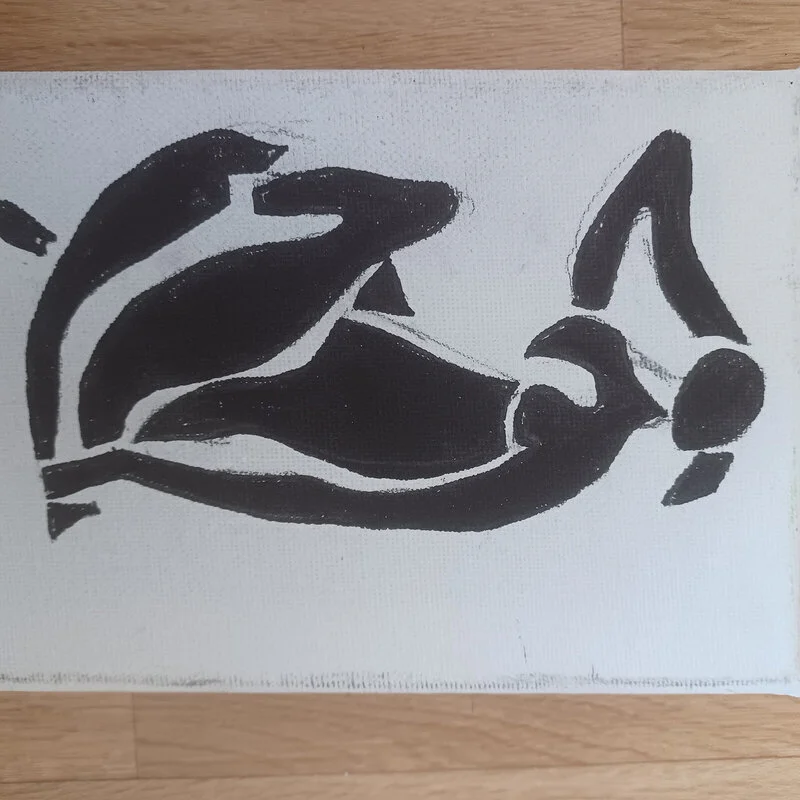 Akvarell Suncel kvinna av Freia Cuellar