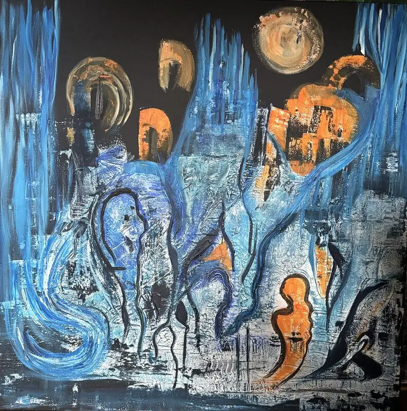 Blue av Martina Karweit